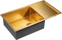 Кухонная мойка Paulmark Gerberg 78F Uni PM217844-BG Брашированное золото — фото 2, Кухонные мойки