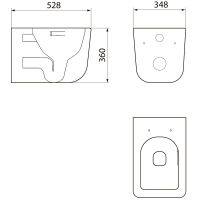 Товар: Унитаз Point Меркурий PN41831WM подвесной Белый матовый с сиденьем Микролифт - фото 6 Унитаз Point Меркурий PN41831WM подвесной Белый матовый с сиденьем Микролифт — фото 6, Унитазы