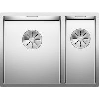 Кухонная мойка Blanco Claron 340/180-U L 521609 Нержавеющая сталь с зеркальной полировкой — фото 1, Кухонные мойки