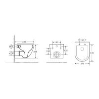 Товар: Унитаз Niagara Vista NG-9301 подвесной с сиденьем Микролифт - фото 8 Унитаз Niagara Vista NG-9301 подвесной с сиденьем Микролифт — фото 8, Подвесные унитазы
