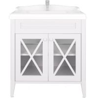 Тумба под раковину Creto Vetra 80 15-800CHW Белая — фото 1, Тумбы под раковину