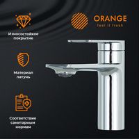 Смеситель для раковины Orange Berni M09-021cr Хром — фото 7, Смесители