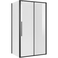 Душевой уголок Niagara Nova 130х80 NG-84-13AB-A80B-34 профиль Черный матовый стекло прозрачное — фото 1, Прямоугольные душевые уголки