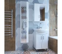 Тумба под раковину Mixline Ангара 52 528385 Белая — фото 2, Тумбы под раковину