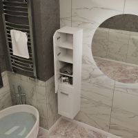 Товар: Шкаф пенал SanVit Турин 32 pturin подвесной Белый глянцевый - фото 10 Шкаф пенал SanVit Турин 32 pturin подвесной Белый глянцевый — фото 10, Мебель для ванной