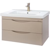 Тумба под раковину Bellezza Санриса 100 4630117270452 подвесная Капучино — фото 1, Мебель для ванной