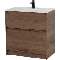 Тумба под раковину BelBagno Kraft 100 KRAFT-1000-2C-PIA-RT Rovere Tabacco — фото 2, Тумбы под раковину