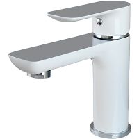 Смеситель для раковины Gappo G48 G1048 Белый Хром — фото 1, Смесители для раковины