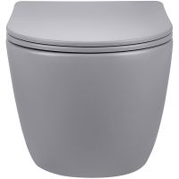 Товар: Унитаз Vincea Globo VT1-14SMG подвесной Серый матовый с сиденьем Микролифт - фото 2 Унитаз Vincea Globo VT1-14SMG подвесной Серый матовый с сиденьем Микролифт — фото 2, Подвесные унитазы