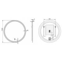 Товар: Зеркало Esbano 68 ESMI2481FD с подсветкой с сенсорным выключателем и подогревом - фото 3 Зеркало Esbano 68 ESMI2481FD с подсветкой с сенсорным выключателем и подогревом — фото 3, Зеркала в ванную комнату
