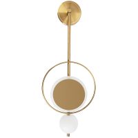 Настенный светильник Artelamp Polaris A2604AP-7GO Белый Золото — фото 1, Светильники