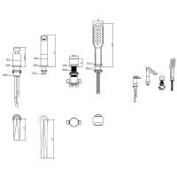 Товар: Смеситель на борт ванны Boheme Venturo 370-B Черный Хром - фото 2 Смеситель на борт ванны Boheme Venturo 370-B Черный Хром — фото 2, Смесители