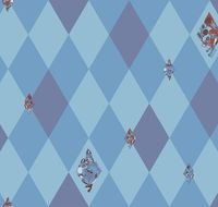 Обои LOYMINA Origins ALS7 021 Винил на флизелине (1*10,05) Голубой/Синий, Геометрия/Животные — фото 2, Обои для стен