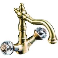 Смеситель для раковины Boheme Flora 312-FL Бронза — фото 1, Смесители