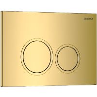 Клавиша смыва Grossman Galaxy 700.K31.01.300.300 Золото глянцевое — фото 2, Кнопки смыва