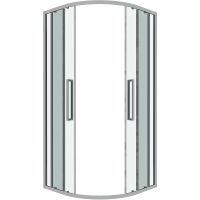 Душевой уголок Grossman Cosmo 80х80 301.K33.02.8080.10.00 профиль Хром стекло прозрачное — фото 10, Душевые уголки четверть круга