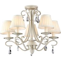 Товар: Люстра Maytoni Elegant Brionia ARM172-05-G Белая Бежевая - фото 2 Люстра Maytoni Elegant Brionia ARM172-05-G Белая Бежевая — фото 2, Люстры