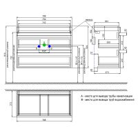 Тумба с раковиной Iddis Zodiac 80 ZOD8AB0i95K подвесная Белая матовая Дерево — фото 9, Тумбы с раковиной