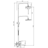 Товар: Душевая система Splenka S40.24.07 Серая матовая - фото 3 Душевая система Splenka S40.24.07 Серая матовая — фото 3, Душевое оборудование. Душевая программа