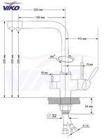 Смеситель для кухни Viko V-5024 Черный мрамор — фото 12, Смесители для кухни