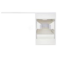 Тумба под раковину Style Line Даллас 100 Люкс Plus подвесная Белая — фото 4, Мебель для ванной