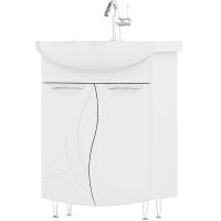 Тумба под раковину Volna Adel 70.2D tnADEL70.2D-01 Белая — фото 1, Тумбы под раковину