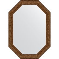 Зеркало Evoform Octagon 50x70 BY 7029 в багетной раме - Виньетка состаренная бронза 56 мм — фото 1, Мебель для ванной