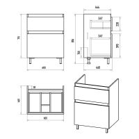 Товар: Тумба с раковиной Misty Лаки 60 УТ000024248 Белая глянцевая - фото 9 Тумба с раковиной Misty Лаки 60 УТ000024248 Белая глянцевая — фото 9, Мебель для ванной