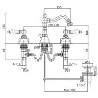 Товар: Смеситель для биде Cezares First FIRST-BBS2-03-M Золото - фото 2 Смеситель для биде Cezares First FIRST-BBS2-03-M Золото — фото 2, Смесители для биде