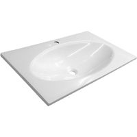 Раковина Эстет Мальта Люкс 80 ФР-00006323 Белая — фото 1, Раковины встраиваемые сверху