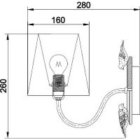 Настенный светильник Maytoni Elegant Bouquet ARM023-01-S Белый Серый — фото 4, Бра