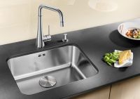 Кухонная мойка Blanco Supra 500-U 518205 с корзинчатым вентилем — фото 4, Кухонные мойки