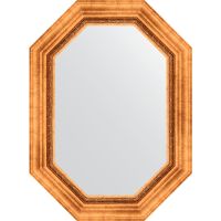 Зеркало Evoform Octagon 56x76 BY 7161 в багетной раме - Римское золото 88 мм — фото 1, Мебель для ванной
