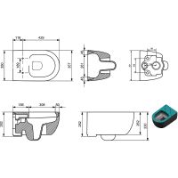 Унитаз Allen Brau Priority 4.31001.31 подвесной Черный матовый без сиденья — фото 24, Подвесные унитазы