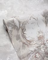 Обои Accento Alice 287188 Винил на флизелине (1,06*10,05) Коричневый/Бронзовый/Серый, Цветы/Абстракция — фото 3, Обои для стен