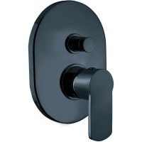 Смеситель для душа Cezares Glam GLAM-VDIM-NOP Черный матовый — фото 1, Смеситель для душа