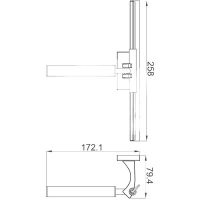 Скребок Gappo G0730 Хром — фото 2, Аксессуары для ванной