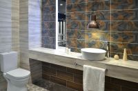 Керамическая плитка Керамин Миф 4Т темно-коричневый настенная 20х50 см — фото 4, Керамическая плитка