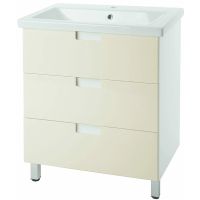 Тумба под раковину Bellezza Пегас 70 4630411140079 Бежевая — фото 1, Мебель для ванной