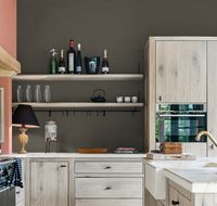 Обои LOYMINA British Style Forest BRIT8 005/3 Винил на флизелине (1*10,05) Бирюзовый/Серый, Рогожка — фото 3, Обои для стен