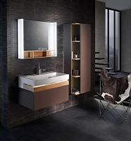 Шкаф пенал Jacob Delafon Terrace 50 R EB1179D-N23 подвесной Коричневый — фото 2, Пеналы для ванной комнаты