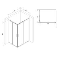 Товар: Душевой уголок AM.PM Gem S 100х80 W93G-404-100280-BT профиль Черный матовый стекло прозрачное - фото 12 Душевой уголок AM.PM Gem S 100х80 W93G-404-100280-BT профиль Черный матовый стекло прозрачное — фото 12, Прямоугольные душевые уголки