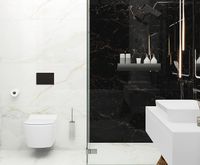 Керамогранит Laparet Nirvana Black черный полированный 60х120 см — фото 2, Керамогранит