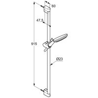 Душевой гарнитур Kludi Freshline 6794005-00 Хром — фото 5, Душевые гарнитуры