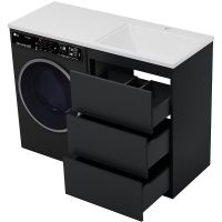 Товар: Тумба с раковиной Brevita Grafit 120 R УТ000015422 Графит матовый - фото 5 Тумба с раковиной Brevita Grafit 120 R УТ000015422 Графит матовый — фото 5, Мебель для ванной