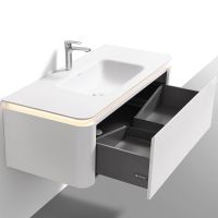 Товар: Тумба с раковиной Black&White Universe U925.1200 120 9251200 подвесная Milk white - фото 2 Тумба с раковиной Black&White Universe U925.1200 120 9251200 подвесная Milk white — фото 2, Мебель для ванной