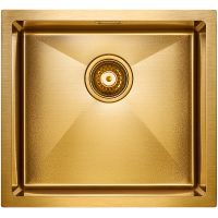 Кухонная мойка Paulmark Aller 48 Uni PM804844-BG Брашированное золото — фото 1, Кухонные мойки