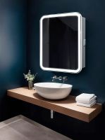 Зеркальный шкаф Silver Mirrors Фиджи Flip 70 LED-00002977 с подсветкой Белый с бесконтактным сенсором — фото 21, Зеркальные шкафы в ванную