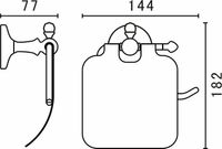 Держатель туалетной бумаги Art&Max Antic AM-E-2683Q Бронза — фото 2, Держатели туалетной бумаги