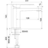 Смеситель для раковины Webert Pegaso PE830102740SSE Белый матовый — фото 2, Смесители